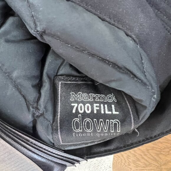 Marmot waterproof and warm down jacket with removable hood - Picture 4 of 4